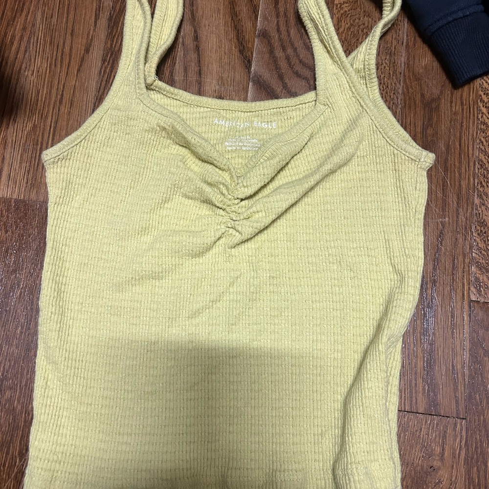 American Eagle Outfitters Mustard Ribbed Camisole